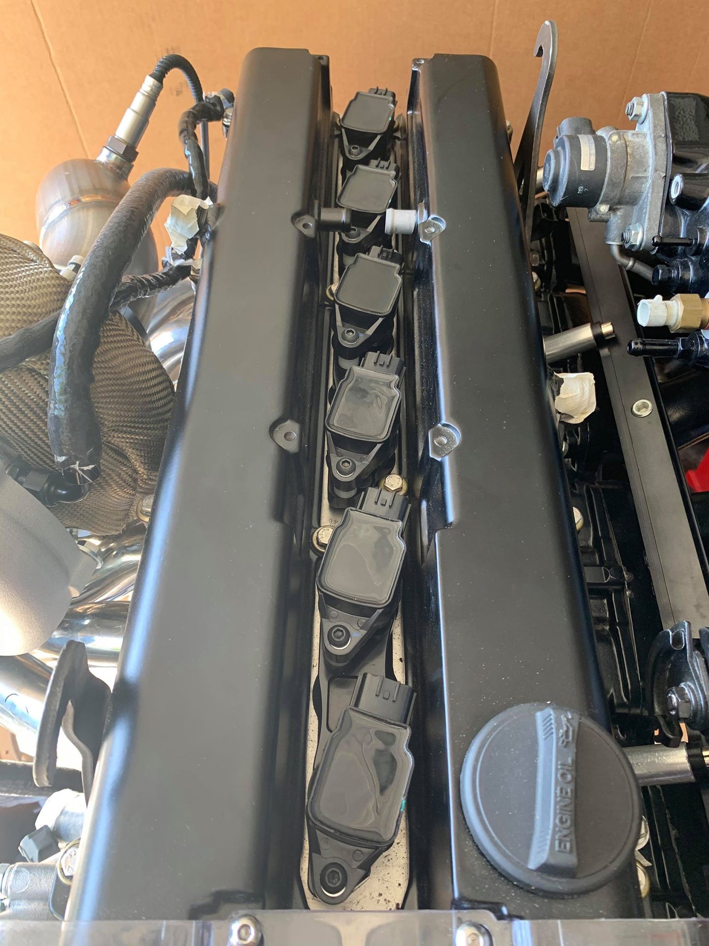 Autosports Engineering 2JZ 1JZ Nissan R35 Coil Brackets BLACK