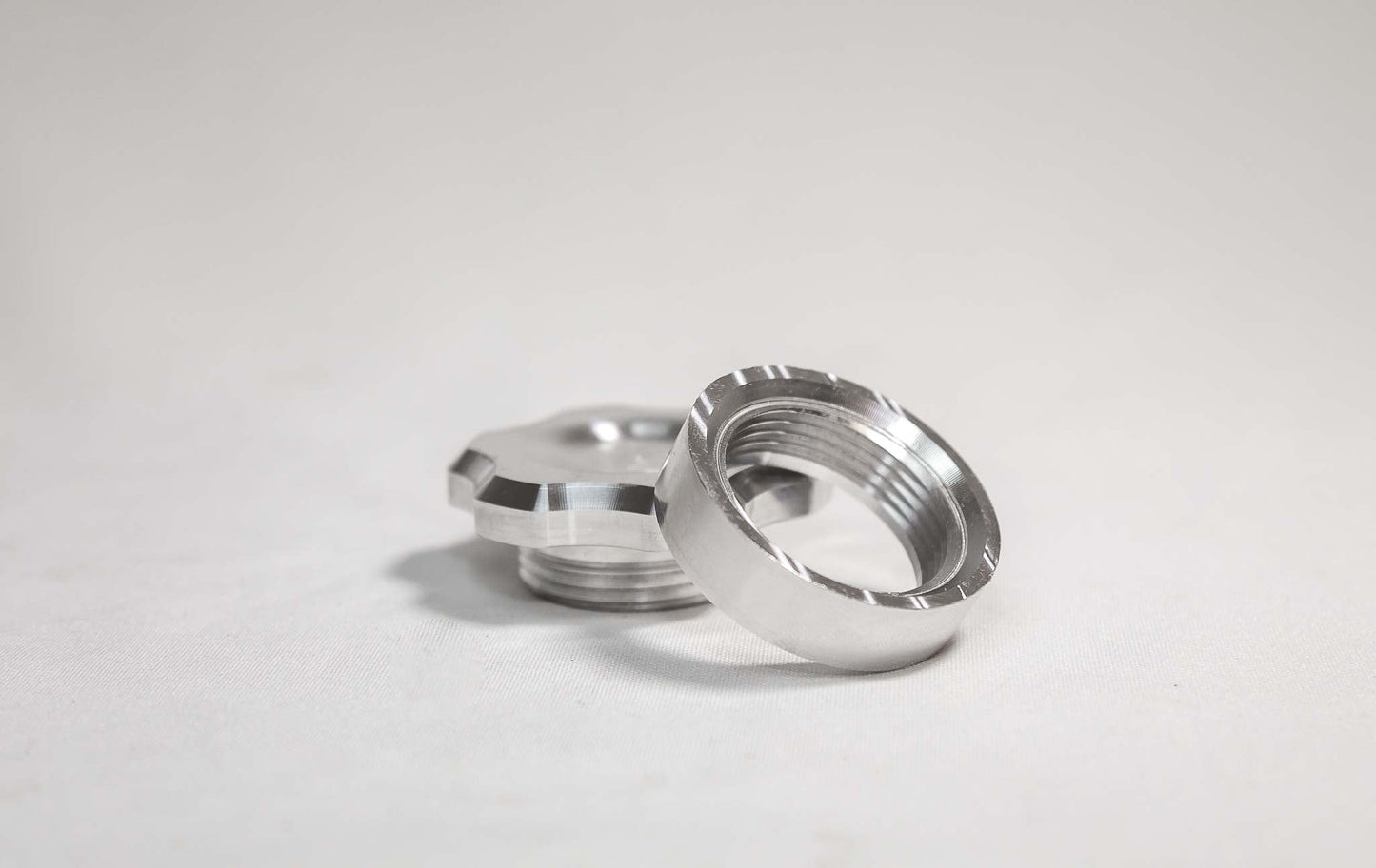 Autosports Engineering Billet Reservoir Cap & Bung- Raw Finish