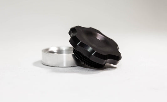 Autosports Engineering Billet Reservoir Cap & Bung- Anodized Black